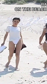Dietro le quinte - sulla spiaggia di Groede Zeeland con Uschi Haller & 2 Ragazze