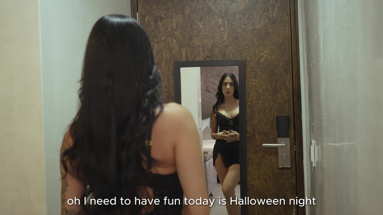 Ashley Harold SW: Latin Witch Gets Fucked by a Stranger on Halloween Night