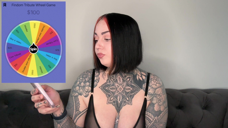 Miss Valentina: Findom 공물 휠 게임