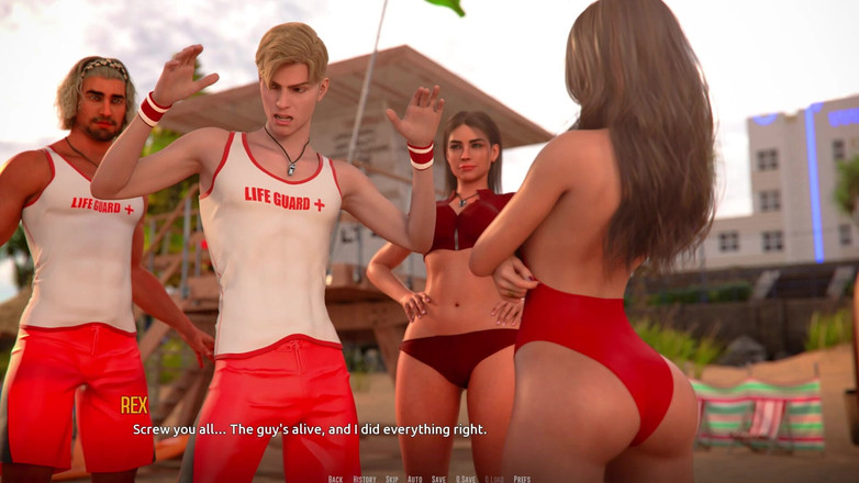 3D Cartoon Porn: Domino Beach 2: Jhons schicksalhafter Nachtspaziergang mit Emily