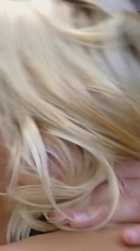 Blonde Bombshell Deepthroats Massive Cock Hungrily