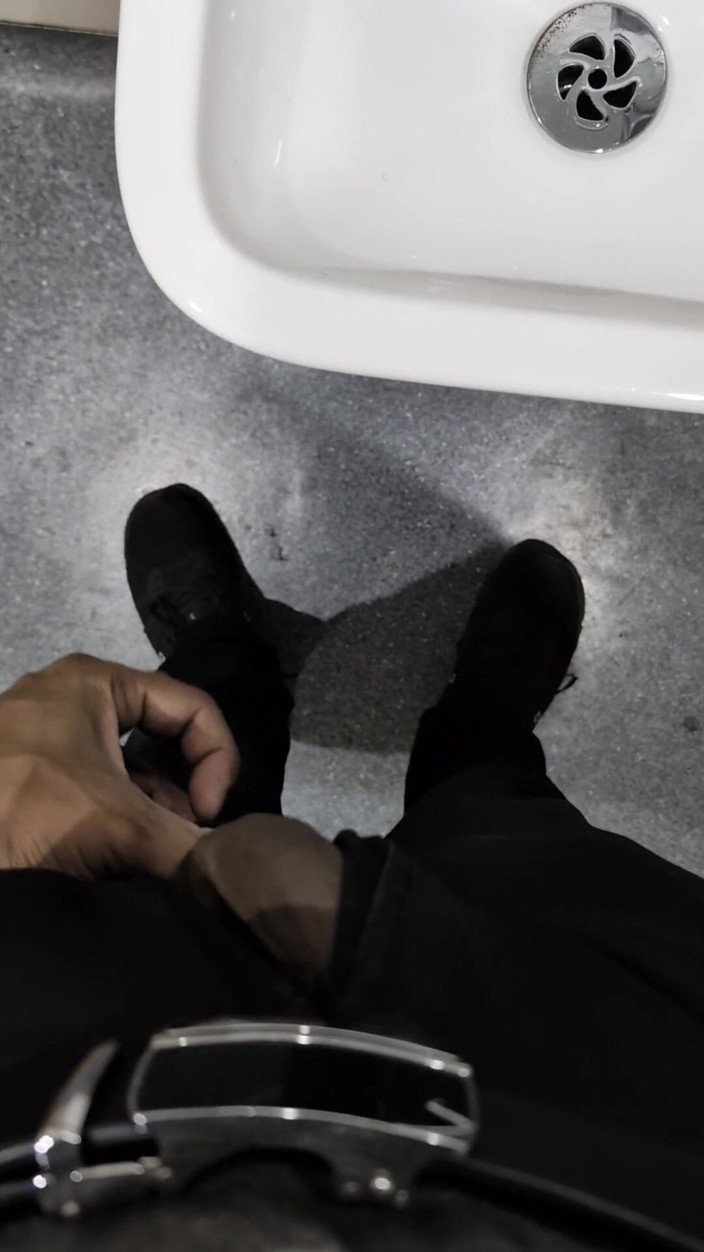 Mrhorny4u96: Playing with Cock in Public Toilet Not Cum