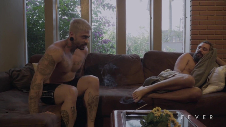 Fever Films: Brunette enjoys your first menage