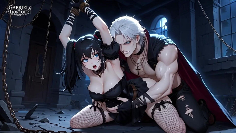 Gabriel de Lioncourt AI: Fantezii gotice vampire 1 - Hentai Ai generat