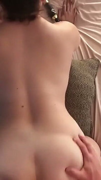 I cum twice before I get my hairy pussy covered in a hot load!