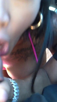 Gorgeous Ebony Babe - Harley Dean - F8 Ferrari Blowjob