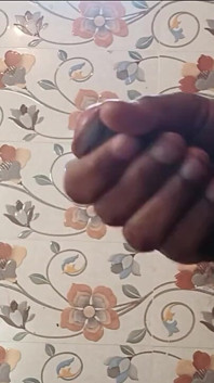 Solo Bathroom Masturbation Before Having Bath