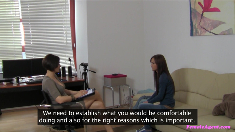 Female Agent: Female Agent - Hesitant Jessy Taylor Watches an Agent Masturbate &amp; Tries...