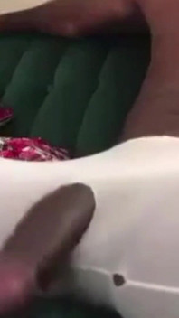 Poskakující požadavek mého velkého černého čůráka škádlení fanouška