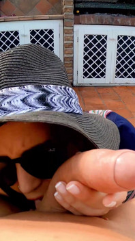 Rooftop POV Blowjob in Broad Daylight