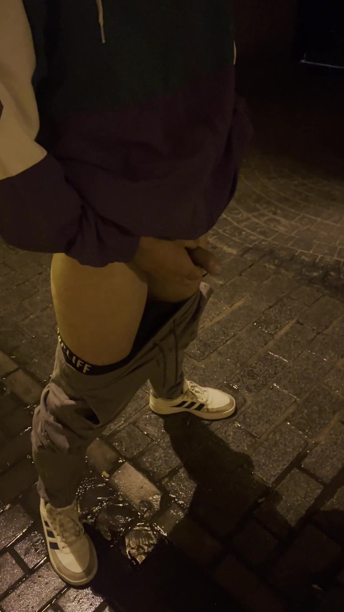 Dirty Dog: Mi amiga heterosexual atrapada meando en la calle