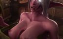 Velvixian 3D: नाइट योगिनी सेक्सी स्तन चुदाई (पुरुष आवाज)