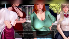 3DXXXTEEN2 Cartoon: Striptýz ve výtahu. 3D porno kreslený sex