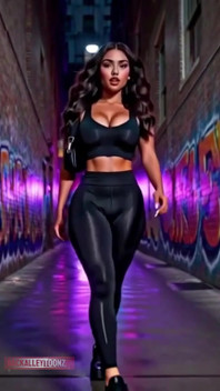 Friday Nightbeautiful Curvy Latina Model Walks