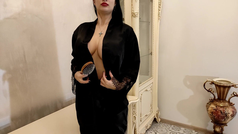 Princess18_: Šukání s dlouhými vlasy a kartáčem, hairjob