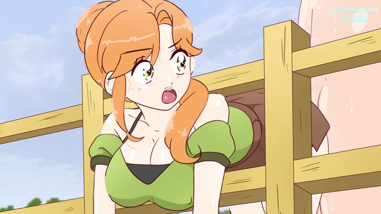 DsAnimation: Alex sengaja terjebak di pagar dan Steve menidurinya! Hentai (Seks Anime)...