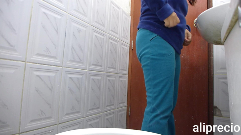 Aliprecio: Anal Sex in Public Toilet with Camera