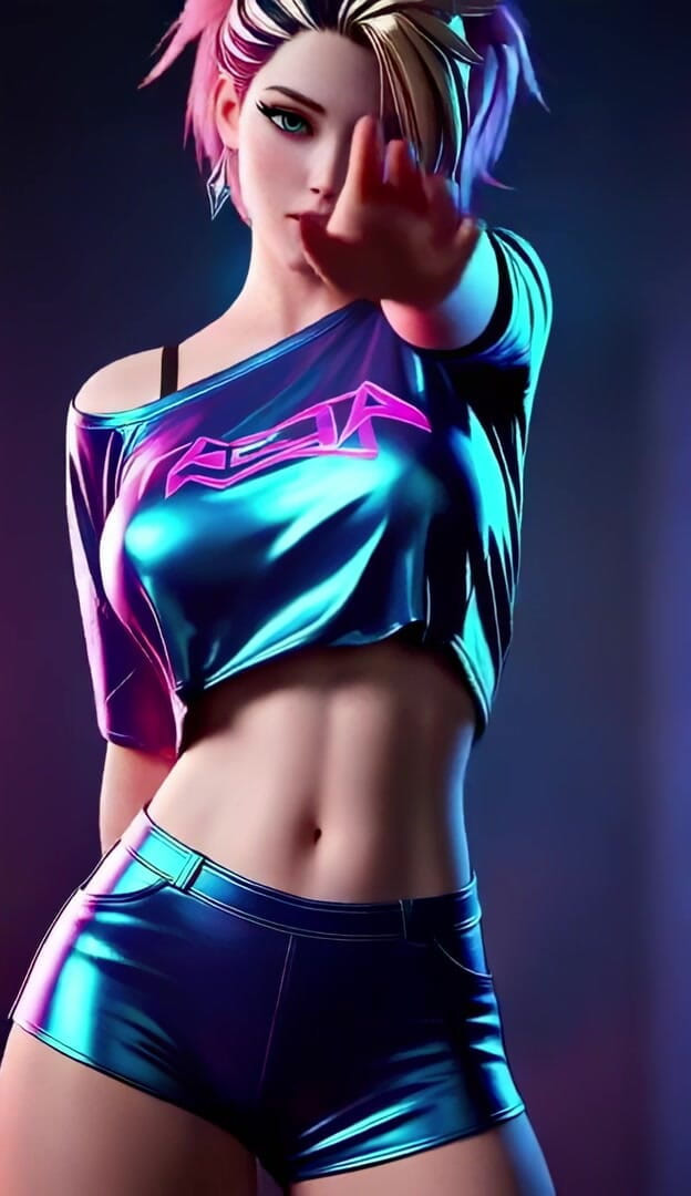 3D-Hentai Games: La feroce danza solista di Akali. Jennie- Solo