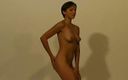 Flash Model Amateurs: Brunette slim lady dancing, dancing and dancing