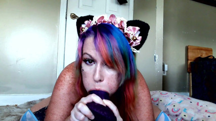 Lady_the_Tramp: Kätzchenmädchen bad dragon schlampiger blowjob