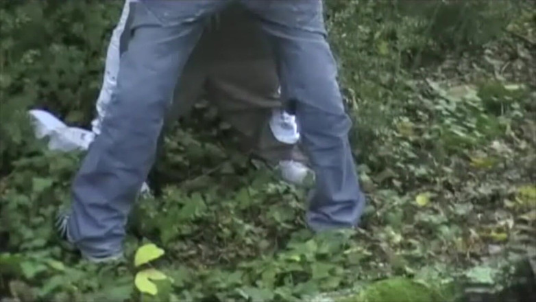 Gaybareback: Im wald von dem französischen pornostar Brice Farmer gefickt