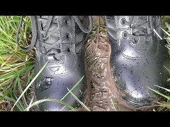Muddy boots