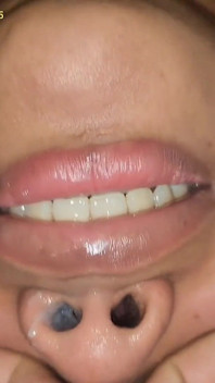 Compilation Taking Cum Straight Through the Nose 2025