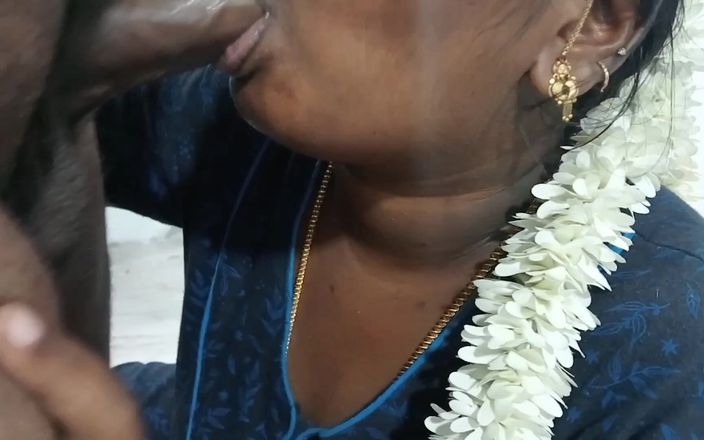 Veni hot: Une femme tamoule suce profondément l’ami de son mari