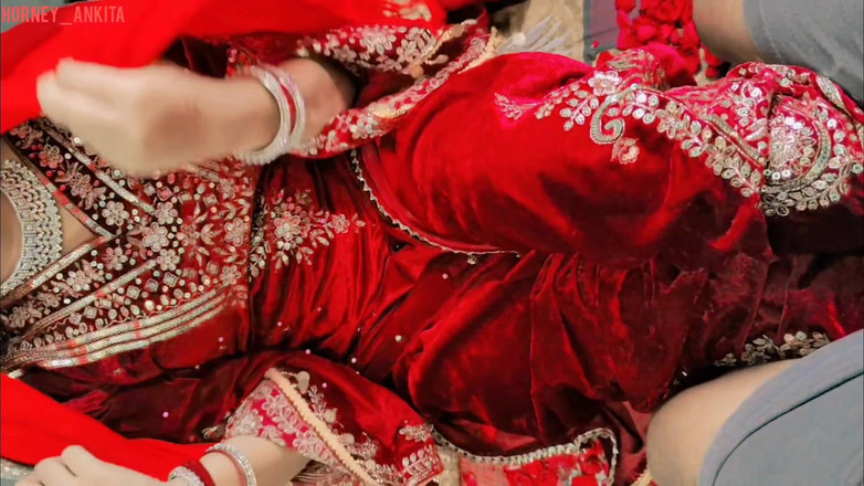 Horney_Ankita: Desi First Night Romantic Rough Sex, Beautiful Indian Village Wife...