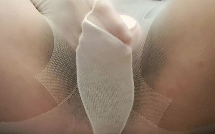 Mommy big hairy pussy: Mommy Masturbates with Stockings and Fingers