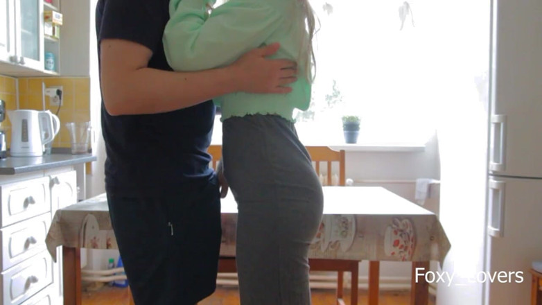 Foxy_Lovers: I Fuck My College Roommate Hard on Kitchen Table and...