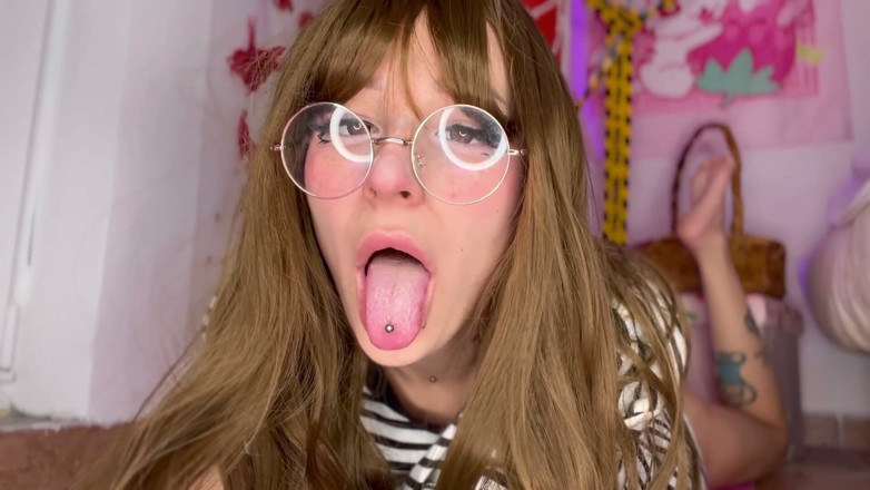 lanalovacutie: Stiefvates mädchen blowjob, bis sie im gesicht kommt