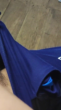 Man Jerks off a Big Load in His Sweatpants After Doing His Morning Exercise