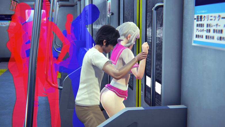 Waifu club 3D: Studentka zerżnięta w dupę w samochodzie metra