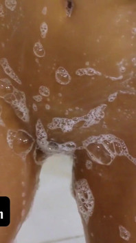 FamilyStrokes - Gorgeous horny babe drops on her knees to gobble on massive cock