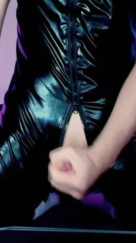 Cum-soaked Hand Job Fuels Wild Latex Dream