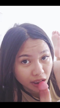 Asian Teen Loves to Suck Dick
