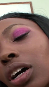 Ebony Cutie Brought Her BF Home and Shared It with Her Stepmom in a Threesome.