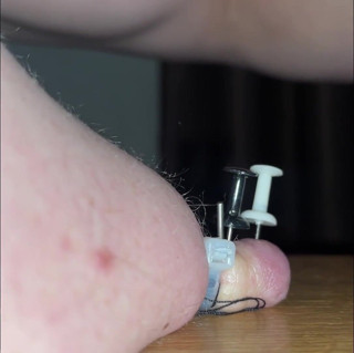 No limit cbt slave: Nipple and anal torment with thumbtacks