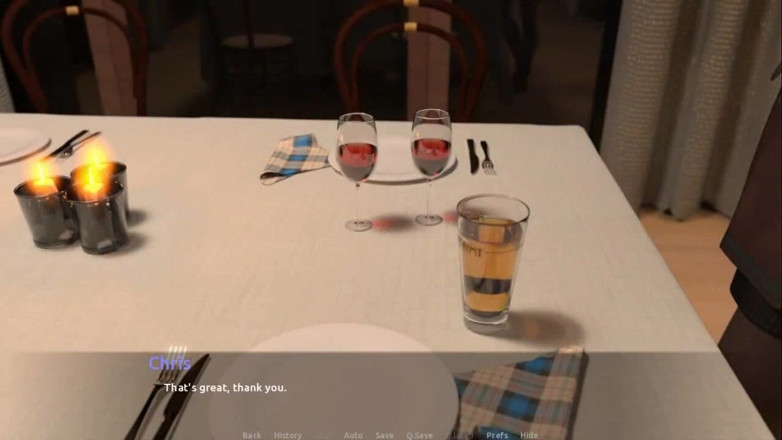 Dirty GamesXxX: A VISITA: Boquete arriscado debaixo da mesa em um restaurante...
