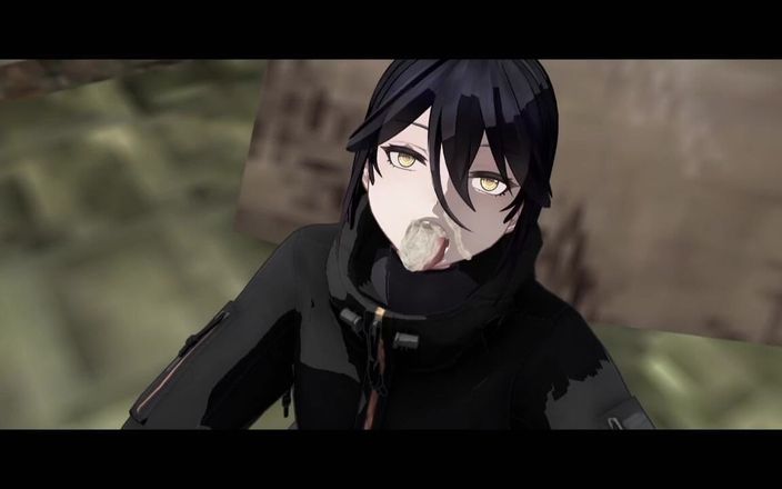 Velvixian3Futanari: Futanari Kouření (bez zvuku) (Futa Shemale)