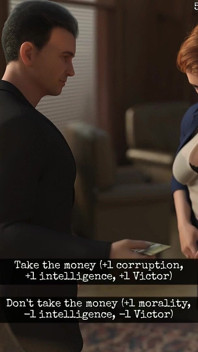 Boundaries of Morality - V0.500 - Victor Helped Emma to Adjust Her Stockings