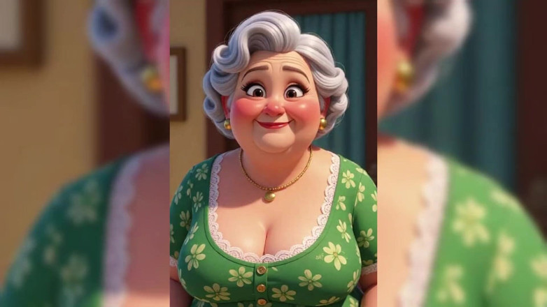 AI Porn: Animasi nenek topless