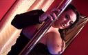 Pervy Studio: Thick stripper rides cock FFM threesome