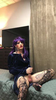 Extremely Hot Tatted Sissy Masturbation