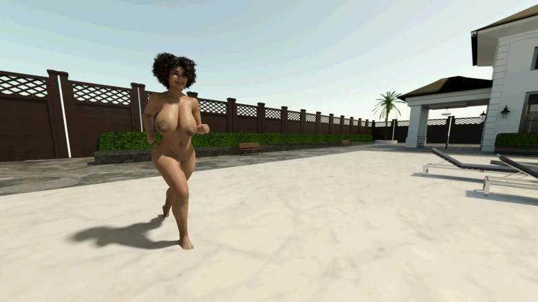 Mature Futanari Lovers: JoJo's pool party