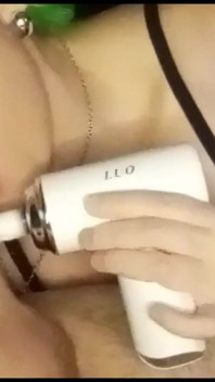 Hot Mature Woman Sucking, Swallowing Milk, and Massaging