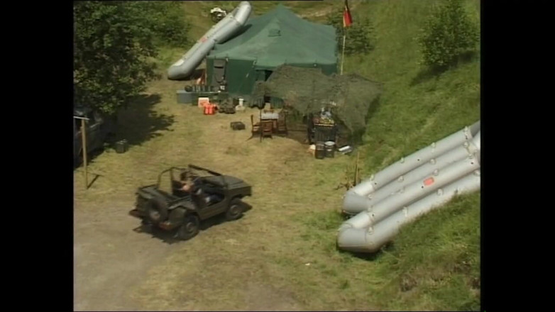 Deutschland porn: Soldiers Have Group Sex Outdoors in the Camp with Slutty...