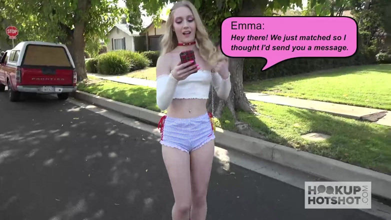 Hookup Hotshot: Skinny blonde teen babe gets fucked out by online date