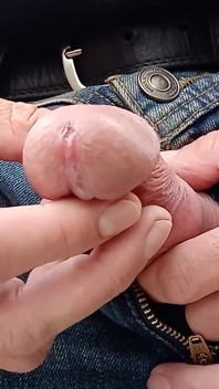 Soft cock in secret garden cum flowing